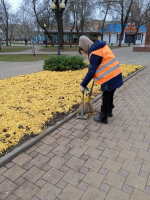 На улицах Ейска продолжают наводить порядок