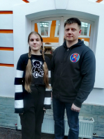 Юная ейчанка получила диплом из рук космонавта