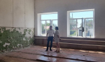 В поселке Комсомольце Ейского района ремонтируют школьный кабинет труда