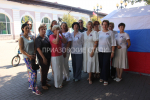 Сегодня в Ейске прошла молодёжная акция ко Дню Государственного флага