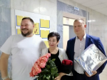 Глава города Ейска Денис Квитовский поздравил с днем рождения председателя ТИК Ейская районная Чернодырка Татьяну Николаевну