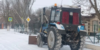 В Моревском сельском поселении  ведутся работы по уборке снега - Администрация Ейского района