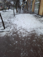 Утренний Ейск, словно сплошной каток