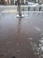 Утренний Ейск, словно сплошной каток