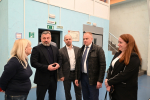 Руководитель муниципалитета Роман Бублик вместе с депутатом Госдумы Дмитрием Лоцмановым посетил спортивные объекты Ейского района