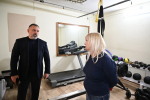 Руководитель муниципалитета Роман Бублик вместе с депутатом Госдумы Дмитрием Лоцмановым посетил спортивные объекты Ейского района