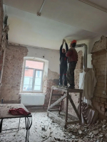 В Введенском храме города Ейска завершается ремонт колонн