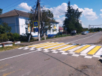 На дорогах в посёлках Советский, Большевик и Заря Ейского района завершены работы по нанесению горизонтальной разметки